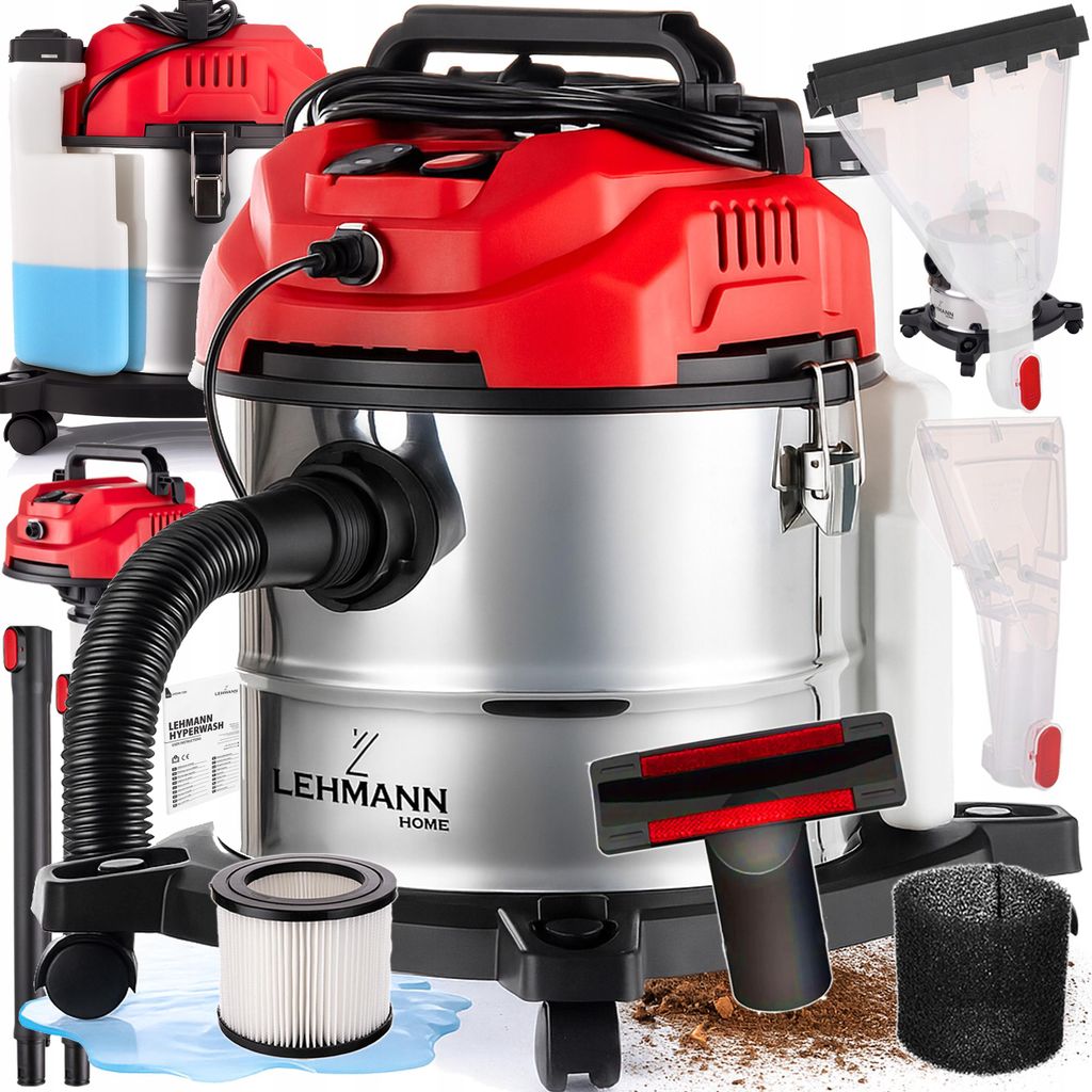 Waschsauger Lehmann Hyperwash 1600 W 17000 Pa 4,3 l/20 l Produktbild 