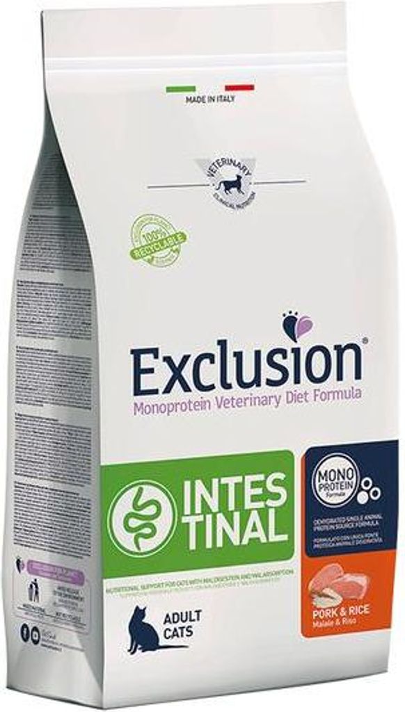 Exclusion Intestinal Cat Schwein & Reis 1,5 kg Katzentrockenfutter