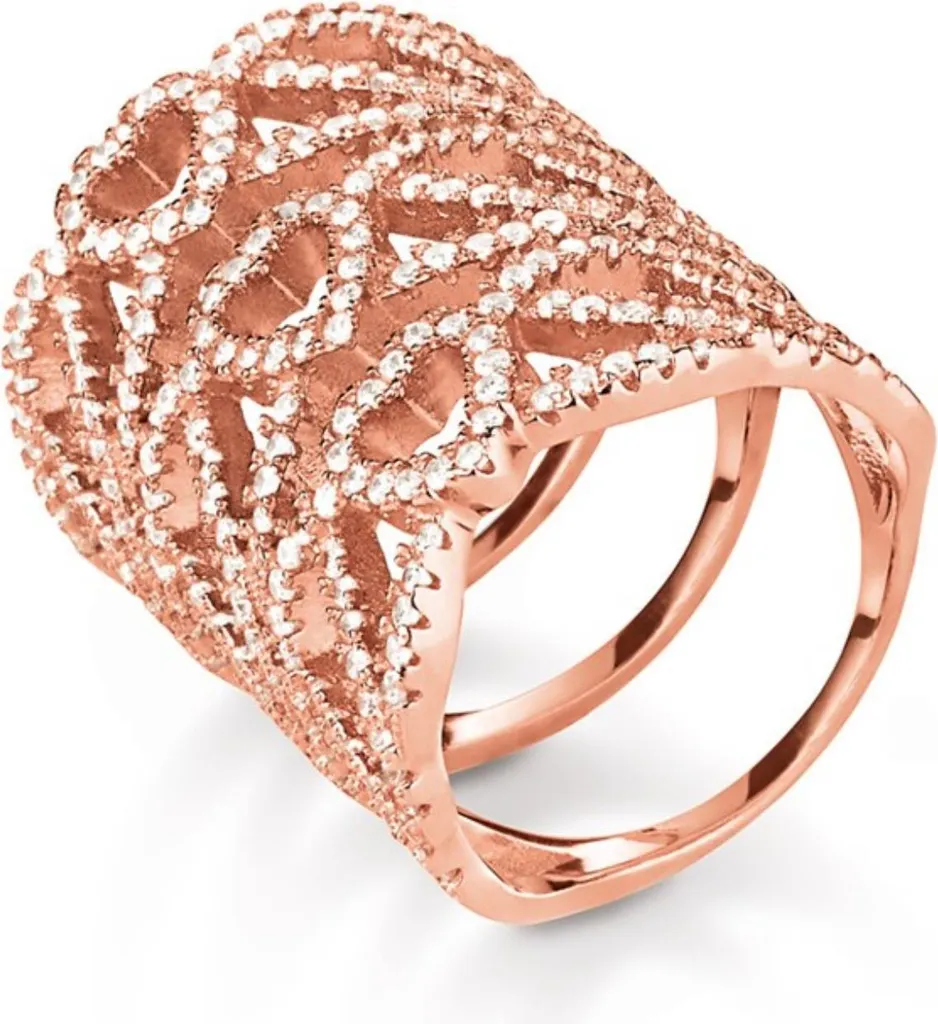 Bague Femme Folli Follie Anneau Rose Gold 3R15S068RC56 de Luxe Chic