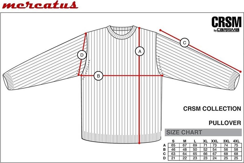 Schicker Strickpullover CARISMA CRM7629 Schwarz S