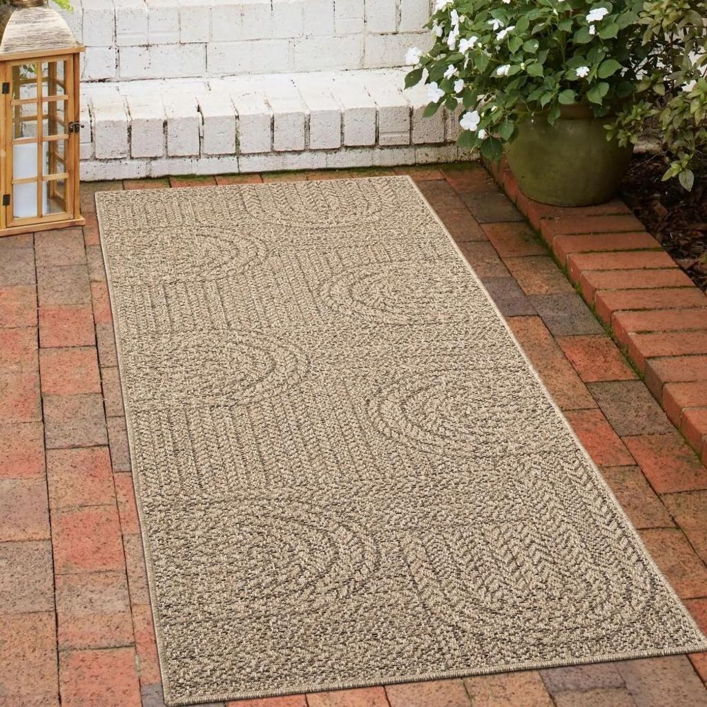 In- & Outdoorteppich im Jute-Look in natürlichen Farben Größe - 80 x 150 cm