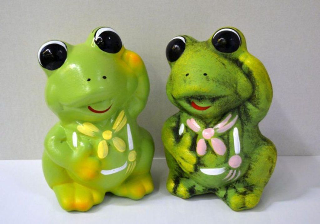 CZ pokladnička ŽABKA, MIX, v.18cm, keramika