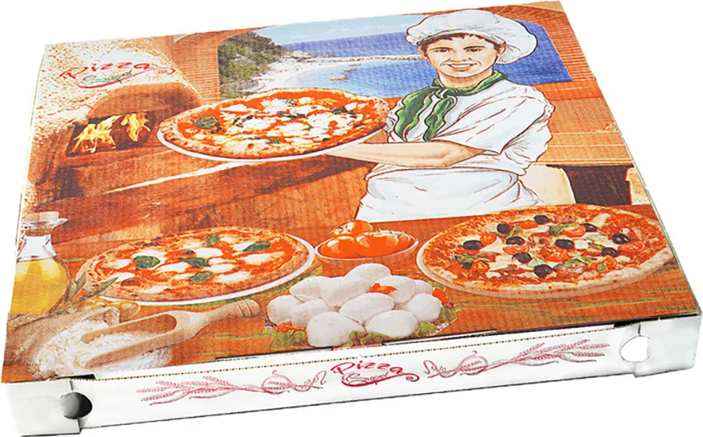 Boîte à Pizza 32,5x32,5 cm Impression Neutre en Carton Expédition x100