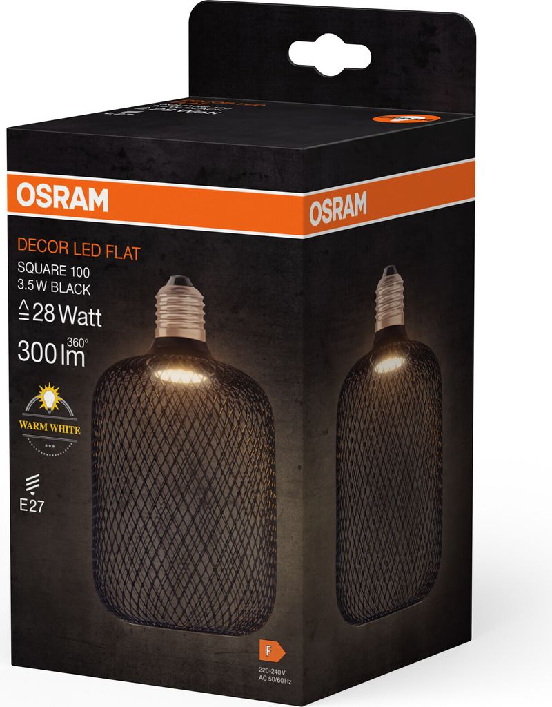 OSRAM DECOR LED FLAT SQUARE čtvercová plochá žárovka s Obrázek produktu 2