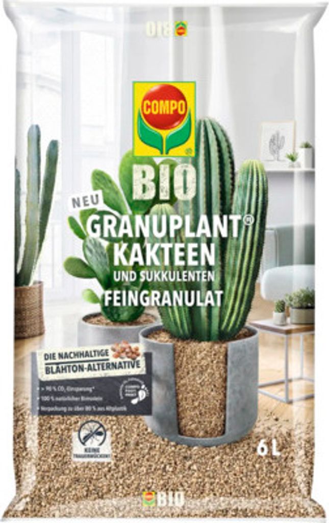 Granuplant® Granulat drobnoziarnisty do kaktusów 6 l – w Zdjęcie produktu 