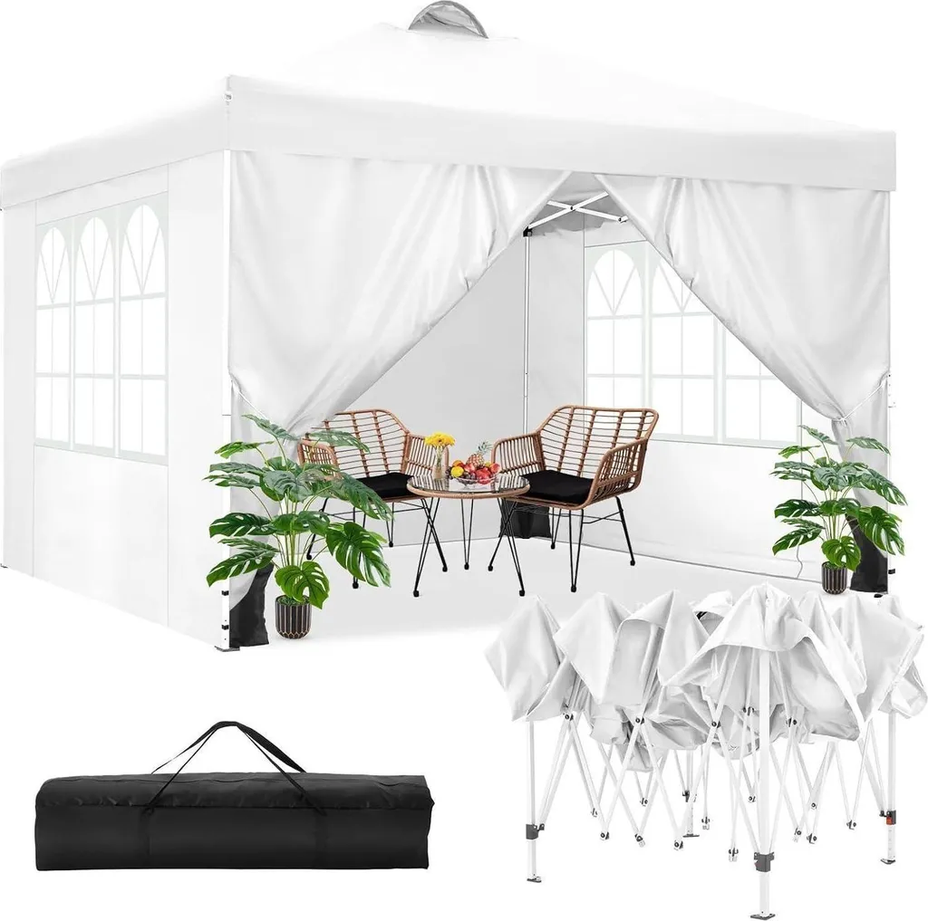 Barnum pliable 3x3m stable et étanche : Structure acier COBIZI Pro