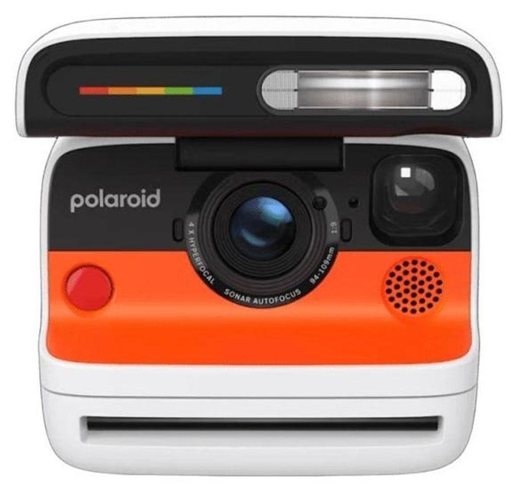 Polaroid Flip 79 x 79 mm Schwarz Orange Weiß