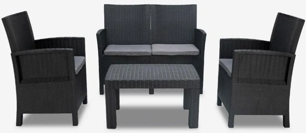Ensemble Mobilier de Jardin 4 Places - Salon d'Extérieur Complet Taormina