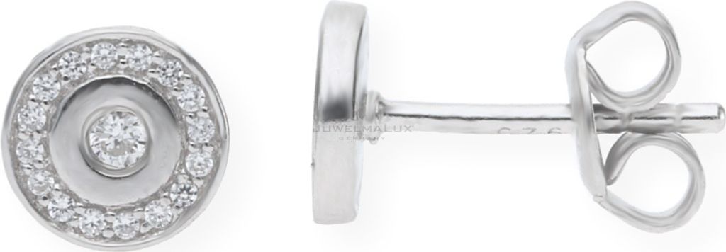JuwelmaLux Ohrstecker 925 Silber rhodiniert mit Zirkonia JL10-06-0704