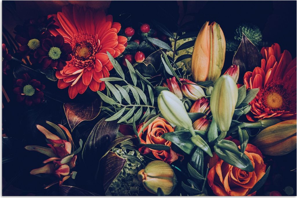 MuchoWow® Poster Blumenstrauß - Stilleben - Blumen - Produktbild 