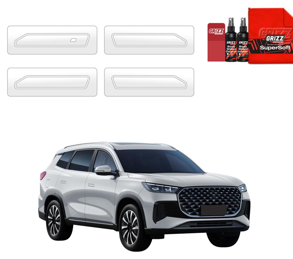 4in1 Schutzfolie Grizz Protector für Türgriffmulden - Chery Tiggo 8 (2025-2026)