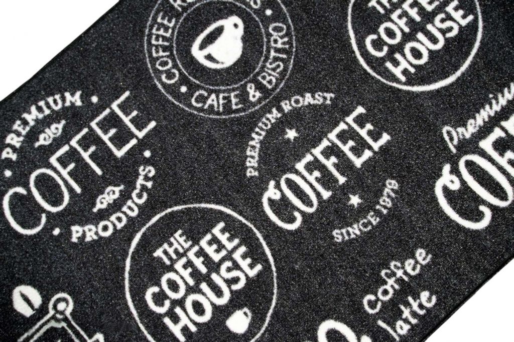 Teppich mit Schriftzug Coffee Größe - 80x150 cm Produktbild 2