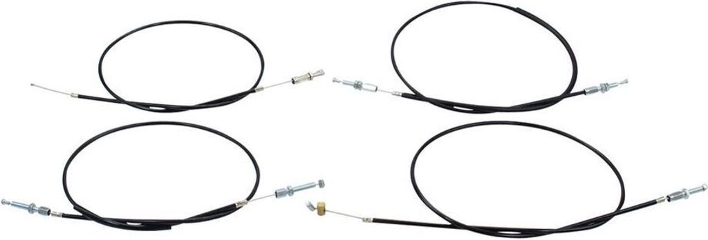 Bowdenzug Set schwarz für Zündapp M 25 Typ 434-02L1 / BASF Typ 434-16L0 (bis FG-Nr. 1440888)