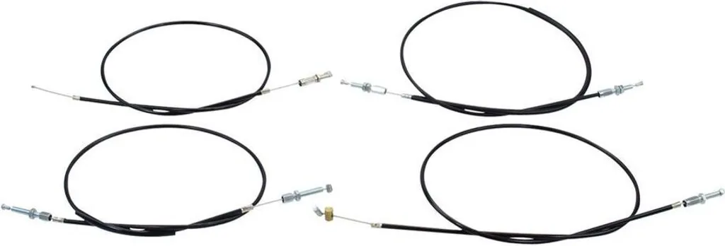 Câbles Bowden Noirs Zündapp M 25 Type 434-02L1 et 434-16L0 (Set Complet)
