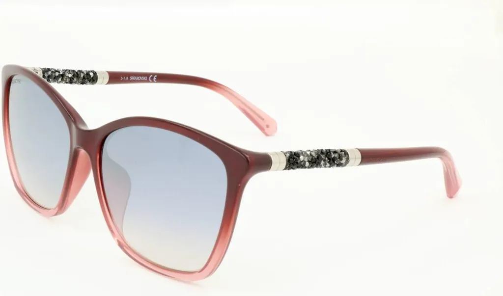 Lunettes de soleil Swarovski SK0185 luxe bordeaux brillant 59/15