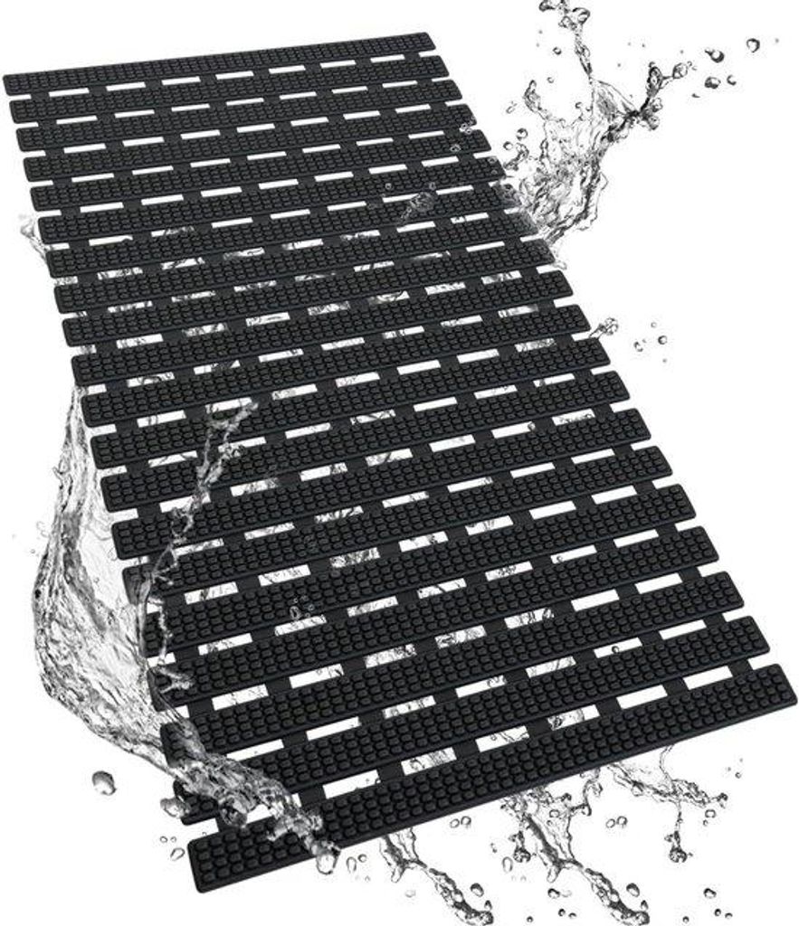 Antischimmel Badmat 68 x 38 cm schwarz