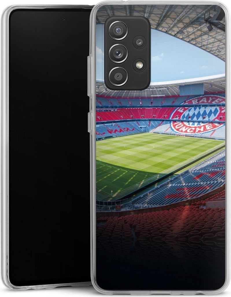 DeinDesign Handyhülle für Samsung Galaxy A52 Silikon Hülle Case Smartphone Schutzhülle FC Bayern München FCB Stadion