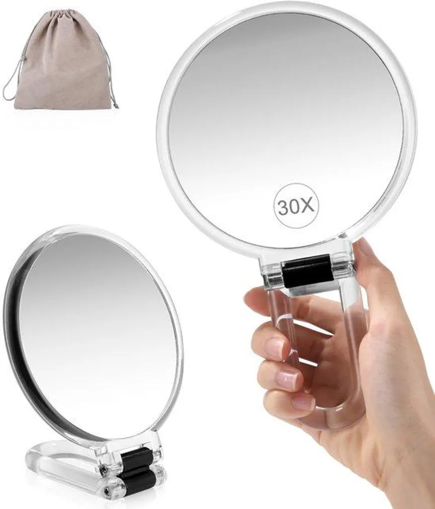 Miroir grossissant 30x : fini les détails ratés lors du maquillage