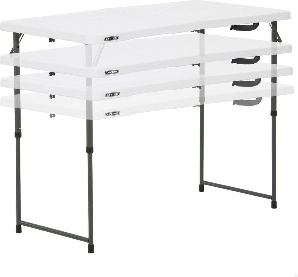 Table Klapptisch Lifetime Weiß 122 x 91,5 x 61 cm Stahl Produktbild 