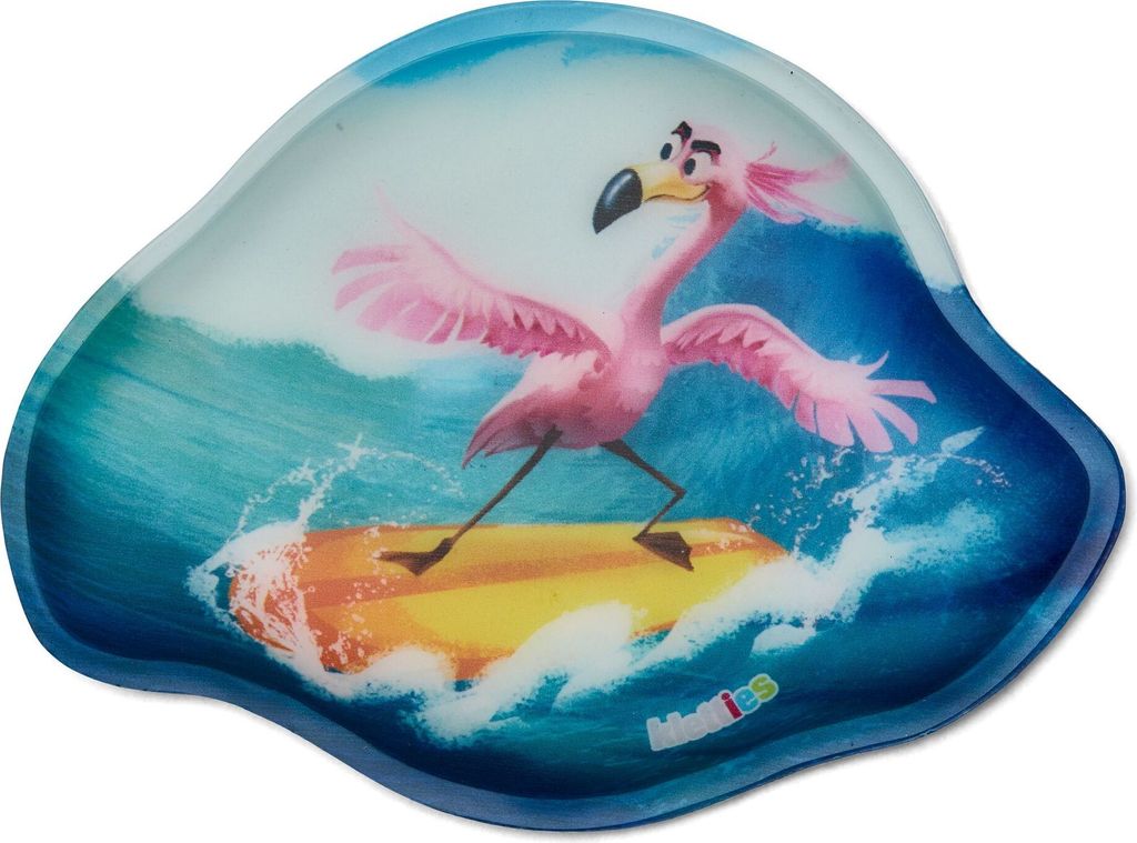 ergobag Schulranzen-Zubehör Kontur Klettie Flamingo blau mehrfarbig