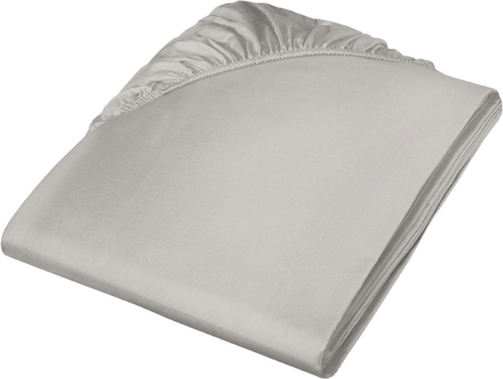 Fleuresse Mako-Satin-Spannlaken Colours, grau