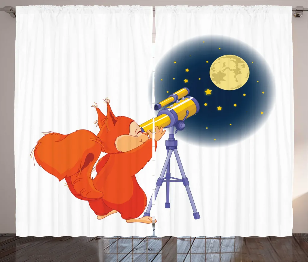 Tenda ABAKUHAUS con Scimmia e Telescopio - 280x245cm Multicolore