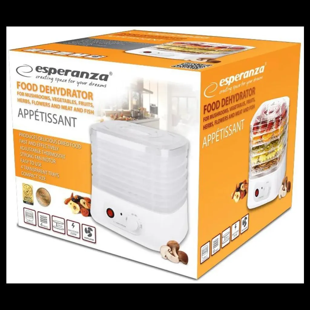 Esperanza EKD004 Essiccatore Funghi e Frutta: Offerta Piccoli Elettrodomestici - 7
