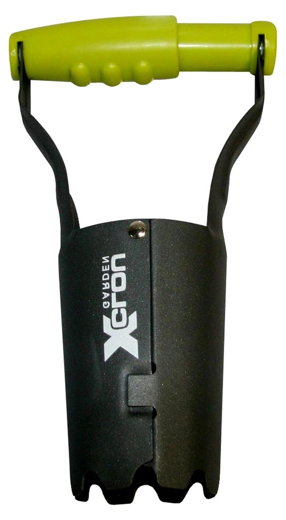 Pflanzautomat pulverbeschichtet, Zwiebelpflanzer, grau/grün, 12,5 x 7,2 x 23,5 cm