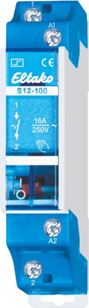 Télérupteur 24V DC pour Commande Éclairage Eltako S12-100-24V DC