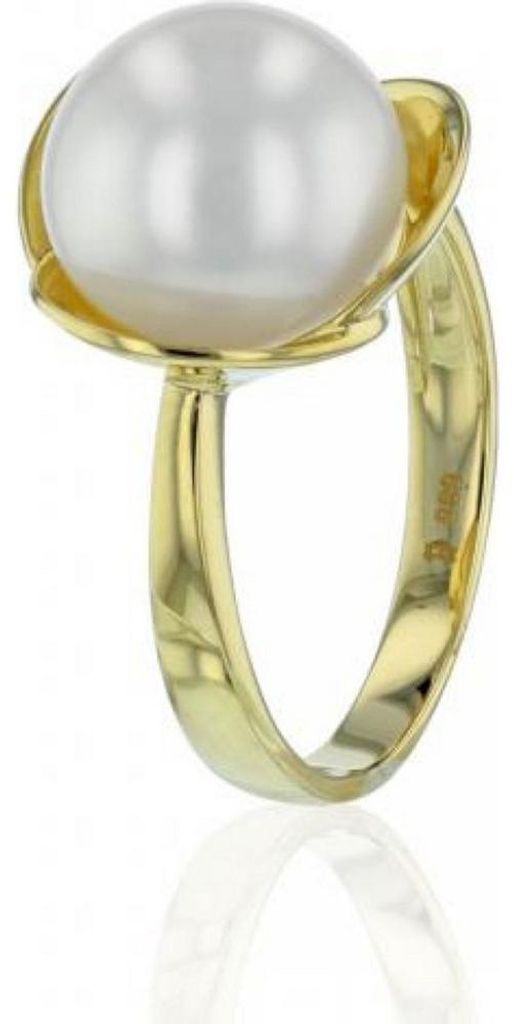 Luna-Pearls - 008.0564 - Ring - 585 Gelbgold - Süßwasser-Zuchtperle 10.5-11mm - Weite 53