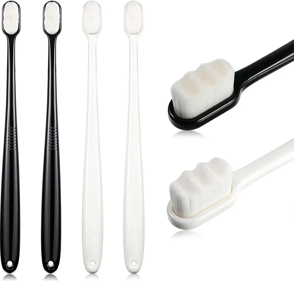 Stop aux saignements : 4 brosses à dents Nano Poils Souples anti-douleur