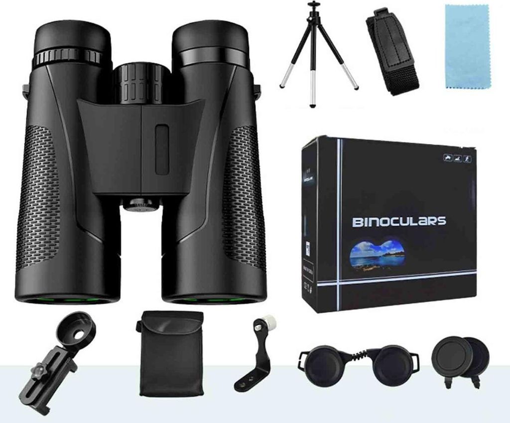 INF 12x50 Hochleistungs Fernglas mit Stativ & Handyhalterung für Outdoor