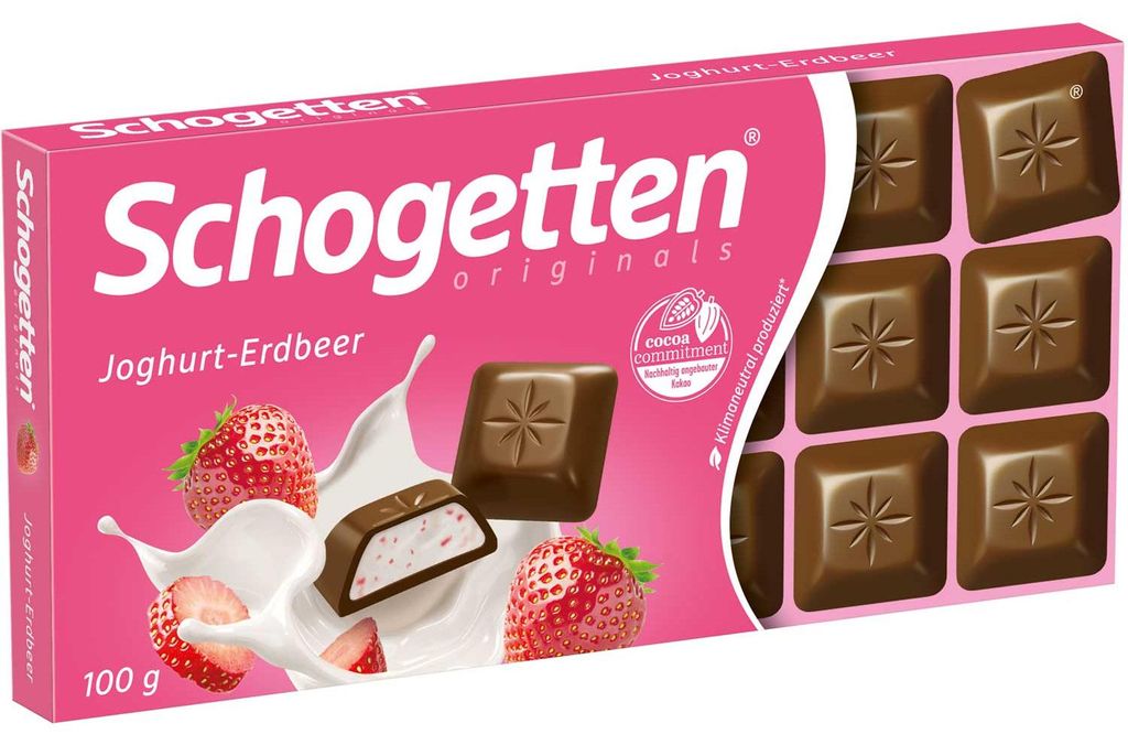 Schogetten Joghurt-Erdbeer 100g Produktbild 