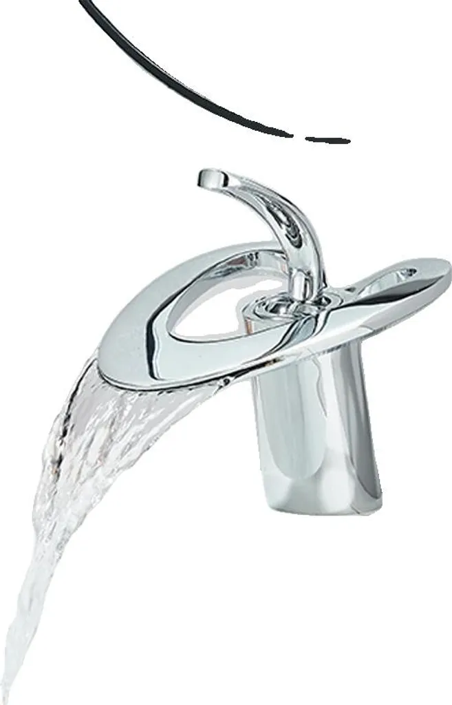 Rubinetto per lavabo, acciaio inox, montaggio a soffitto, cromo