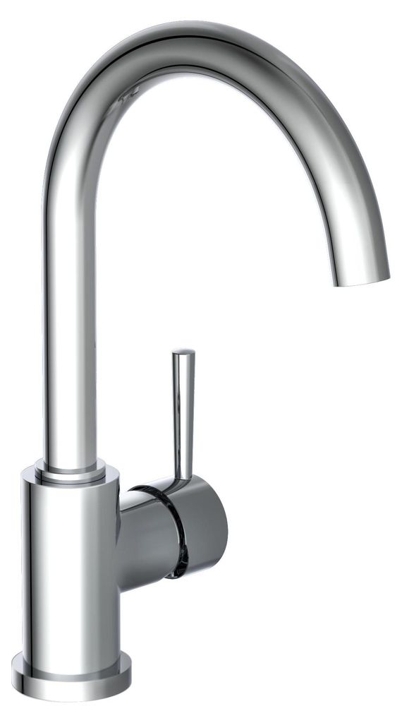 SCHÜTTE Küchenarmatur UNICORN, Wasserhahn Küche mit schwenkbarem Auslauf, Mischbatterie Küche, Spültischarmatur in Chrom