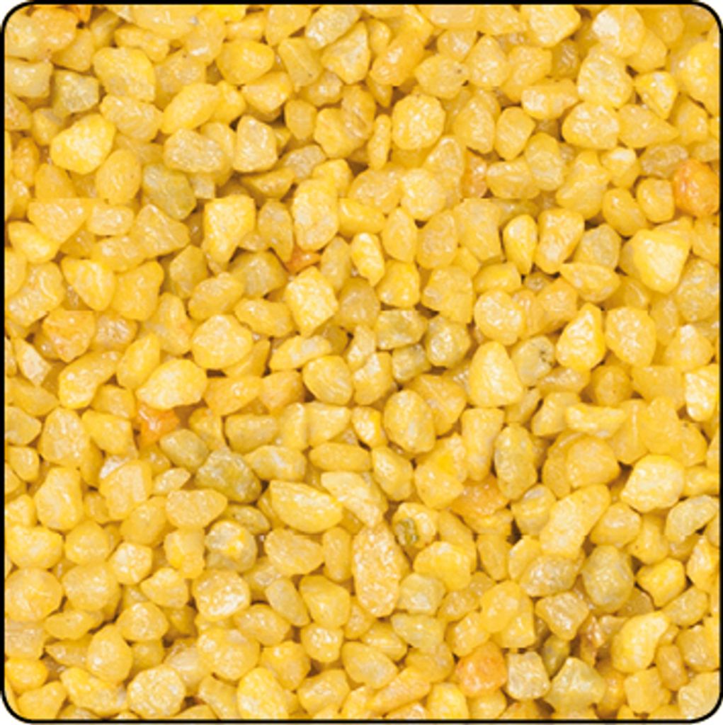 Dekogranulat I gelb I Körnung 2-3 mm I 8 kg I Farbgranulat - 3,78 € pro Kilogramm