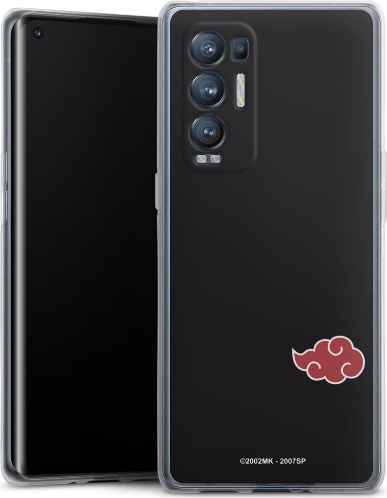 DeinDesign Handyhülle für Oppo Find X3 Neo Silikon Hülle Case Smartphone Schutzhülle Naruto Shippuden Offizielles Lizenzprodukt Akatsuki