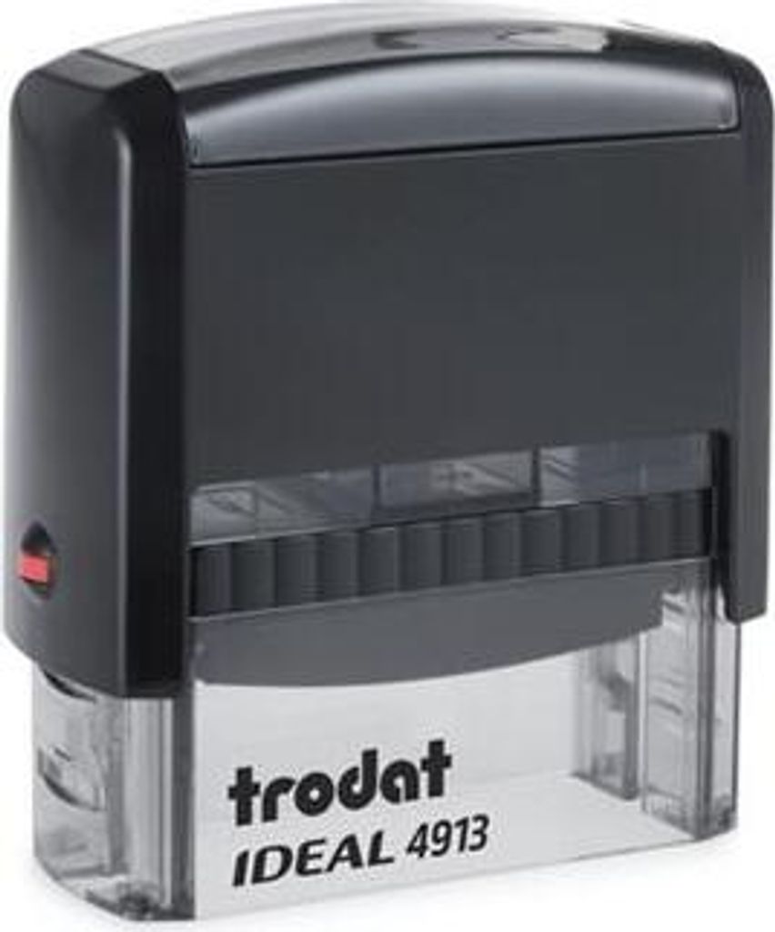 Razítko "Ideal 4913", černá, černý polštářek, TRODAT Obrázek produktu 