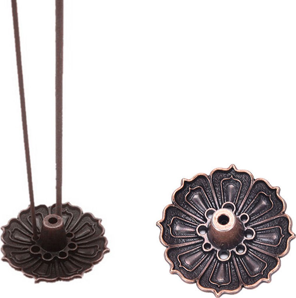 9 Löcher Lotus Weihrauch Brenner Halter Blume Statue Censerplatte für Stickkegel