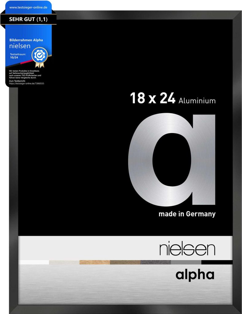 nielsen Aluminium Bilderrahmen Alpha, 18x24 cm, Eloxal Produktbild 
