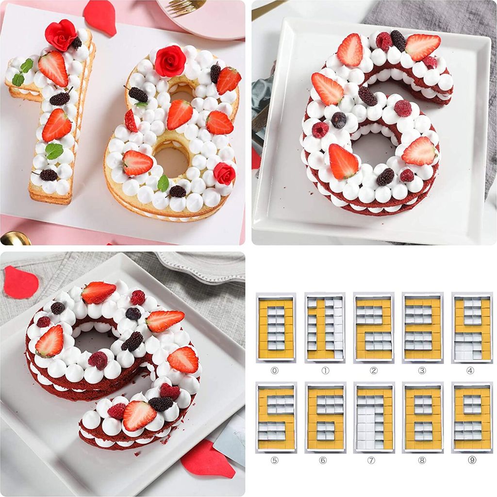 Stampo Per Torta Numero 18 In Silicone – Formato Gigante 30 Cm – Antiaderente, Adatto A Forno E Microonde – HotShuffle