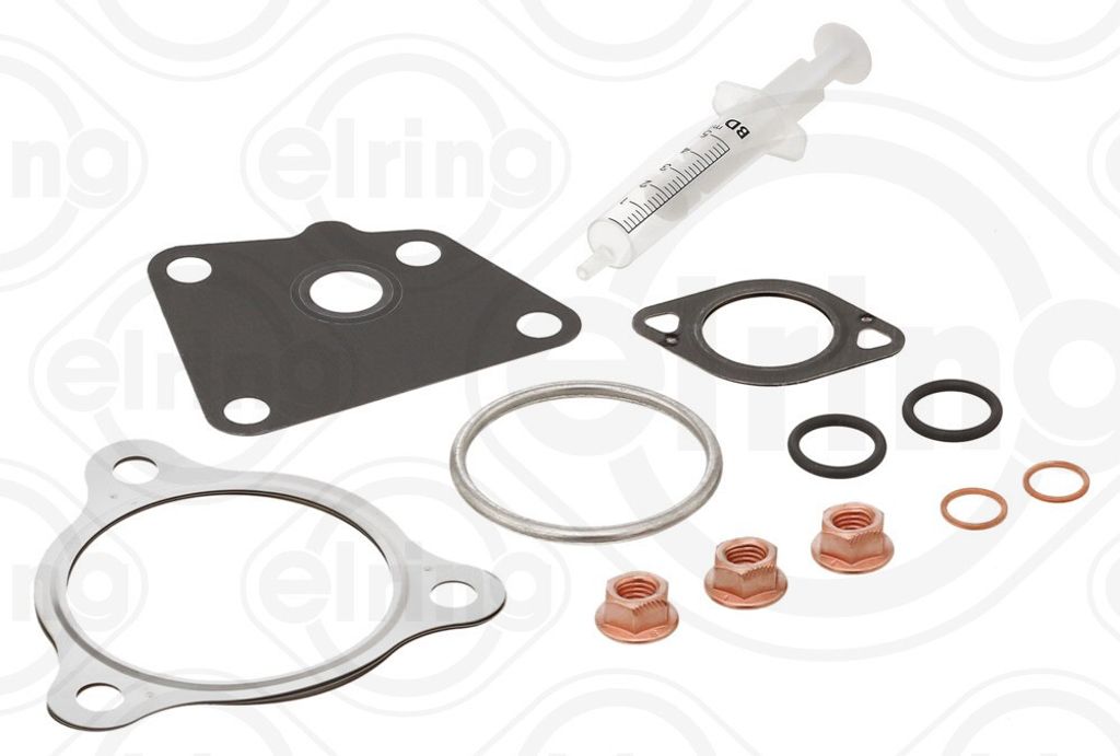 ELRING 247.120 Montagesatz Turbolader für VW Touareg (7LA, 7L6, 7L7) Phaeton (3D1, 3D2, 3D3, 3D4, 3D6, 3D7, 3D8, 3D9) für AUDI A6 Avant (4F5, C6) Q7