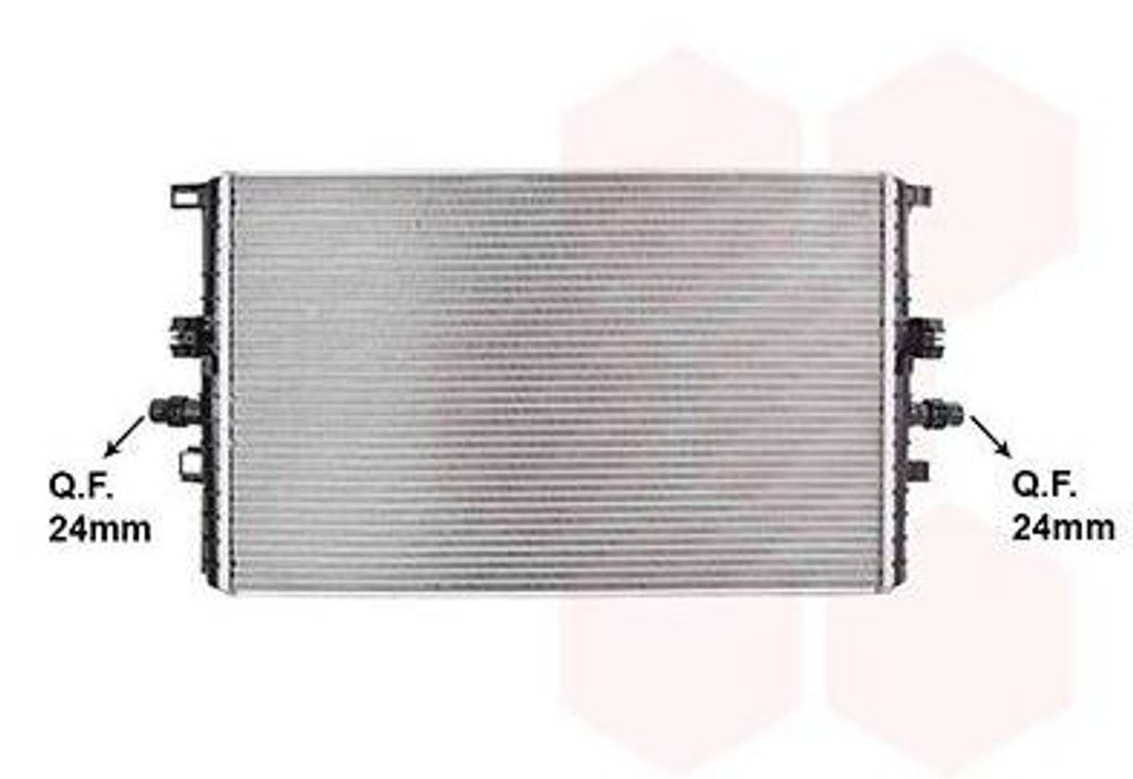 VAN WEZEL 69012704 Kühler Wasserkühler Motorkühler für TESLA Model Y (5YJY)