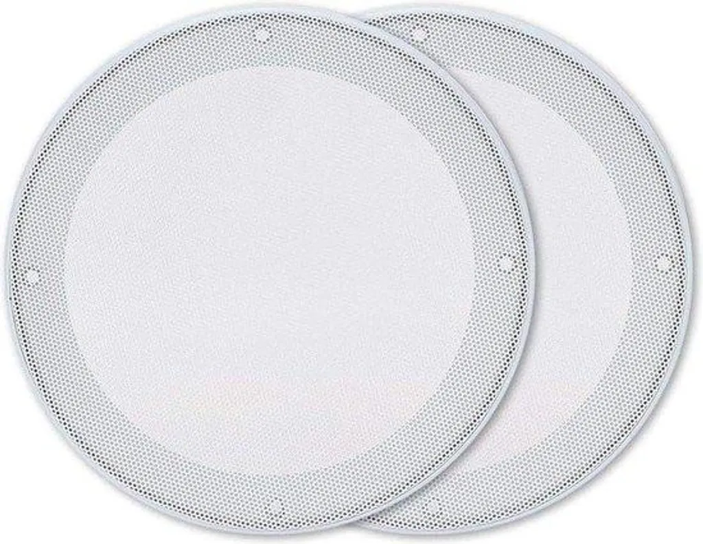 Cache pour haut-parleur 6.5 pouces blanc en acier pour intégration plafond