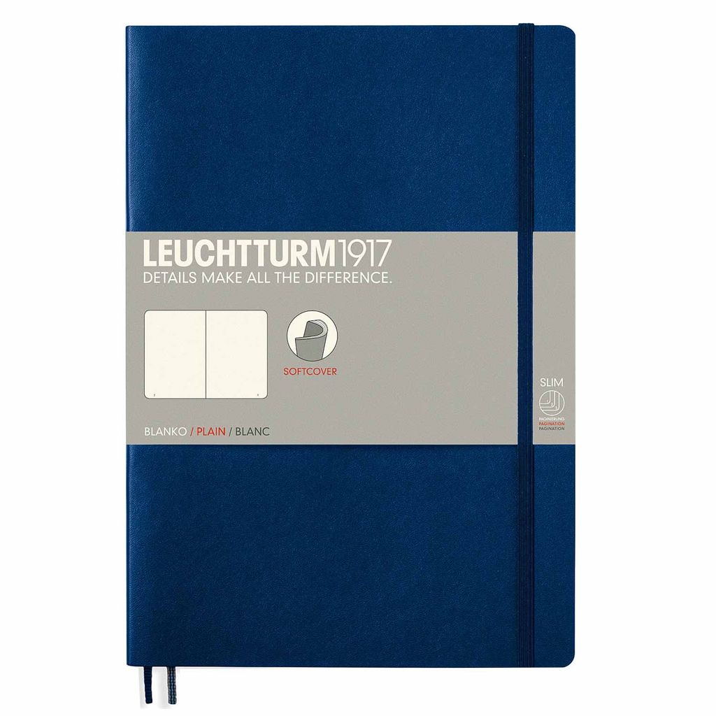 Leuchtturm1917 Notizbuch Softcover marine blanko