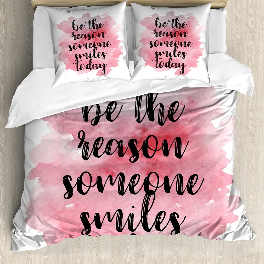 Set Letto ABAKUHAUS Rosa Calligrafia 155x220 - Comfort e Sorrisi