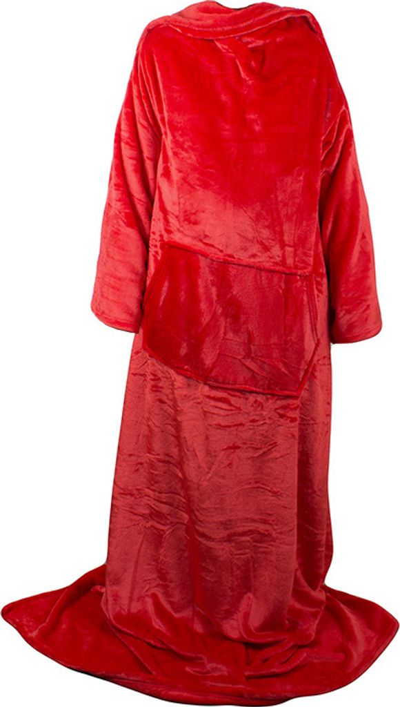 Verk 24306 Fleecedeken met mouwen, rood Productafbeelding 