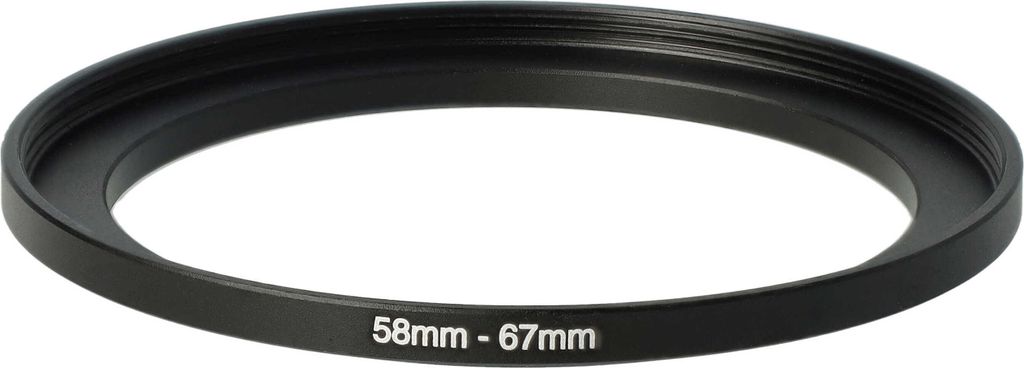 vhbw Step-Up-Ring Adapter 58mm - 67mm für Kamera Objektiv - Produktbild 