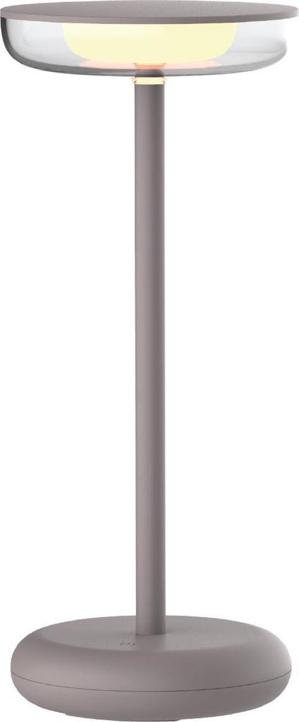 Luxus - Tischlampe Mykonos - Taupe - H26 x Ø11
