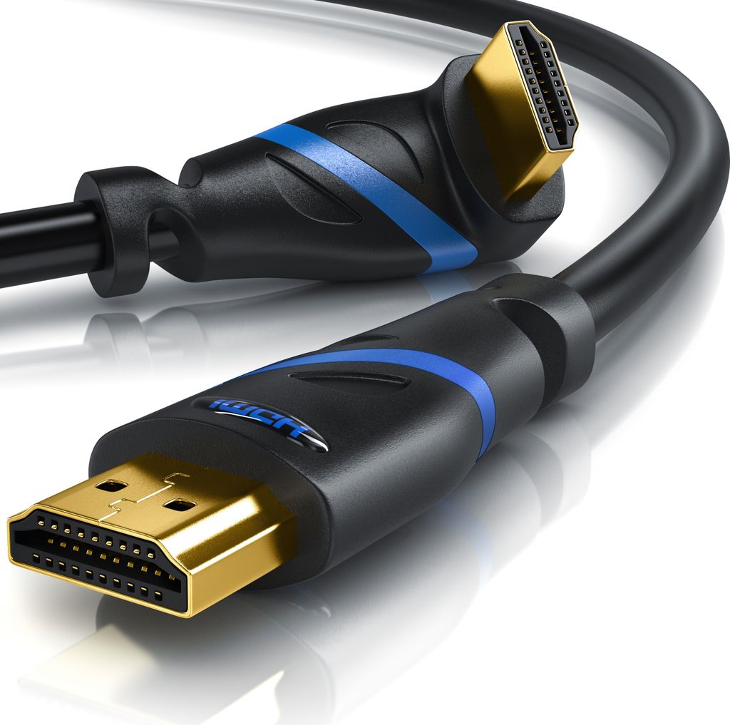 Primewire 8K Premium HDMI Ultra High Speed Kabel 2.1 270° gewinkelt, 7680 x 4320 @ 120 Hz mit DSC - 0,5m
